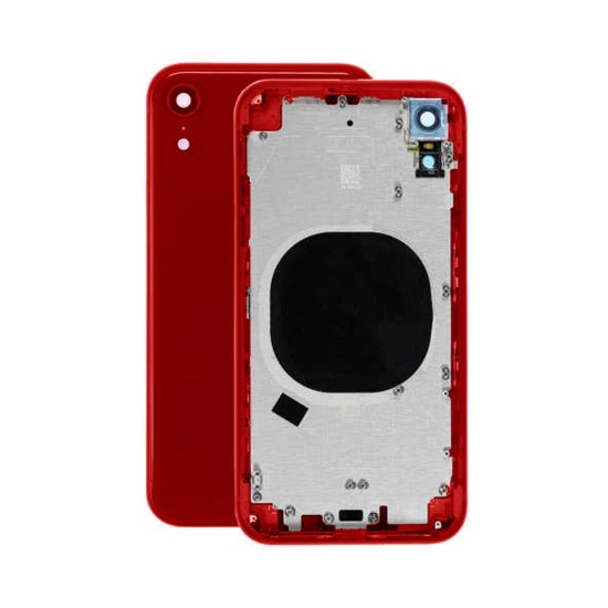 IPHONE XR BACK TAMPA + FRAME  VERMELHO